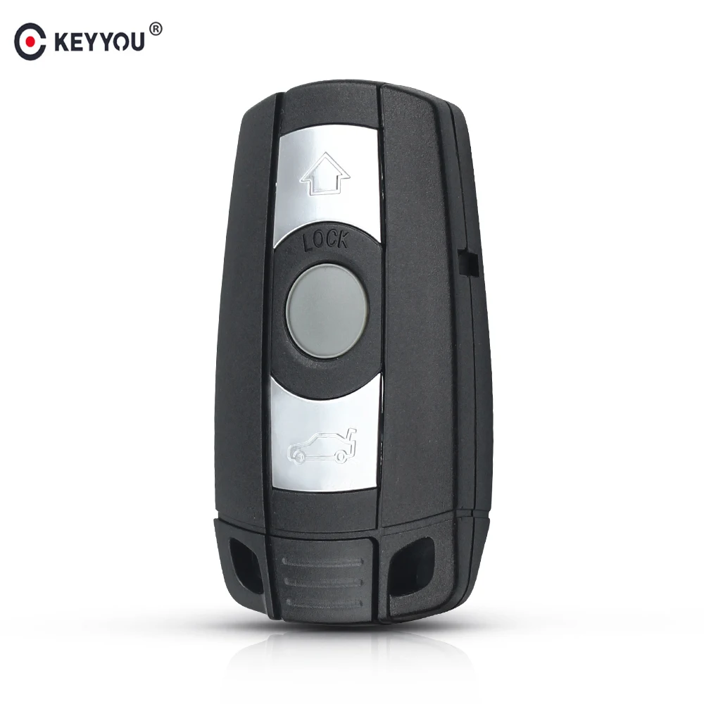 Смарт чехол KEYYOU с 3 кнопками для дистанционного ключа от машины BMW 1 5 6 серии E60 E70 E71