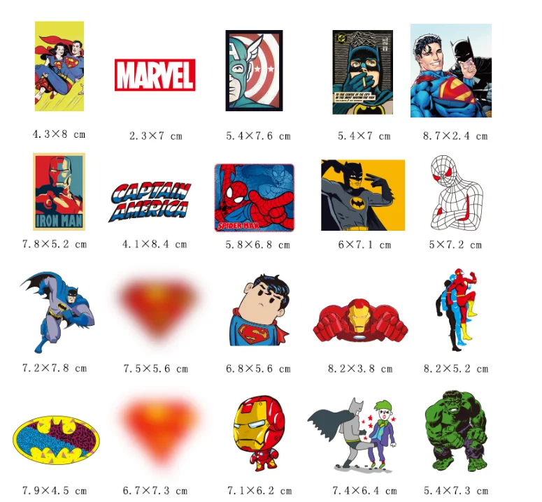 100 шт Мультяшные наклейки Marvel водонепроницаемые для ноутбука мото скейтборд багаж гитара мебель наклейка игрушка наклейка s