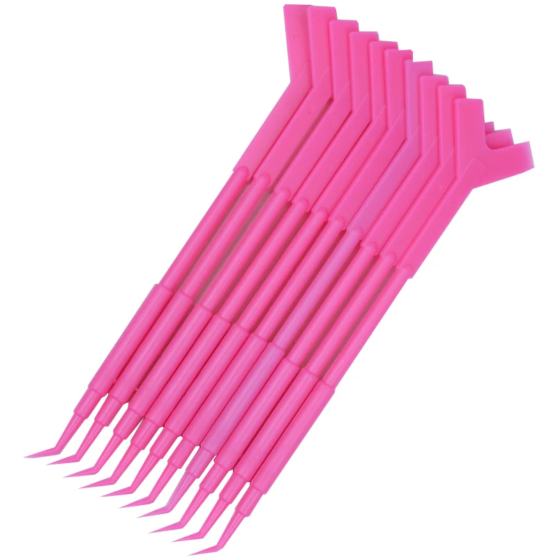 10 шт. многофункциональная мини Y-образная расческа пластиковая поддельная