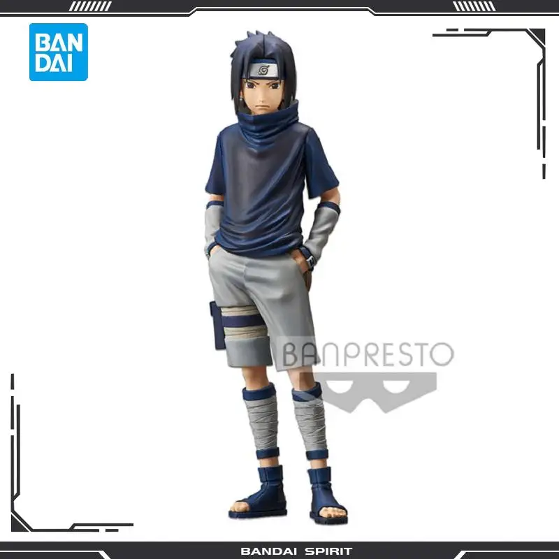 

24cm Original Bandai Naruto Uchiha Sasuke Anime Figure PVC toys Decoration Collection figure for friends gifts Model Dolls