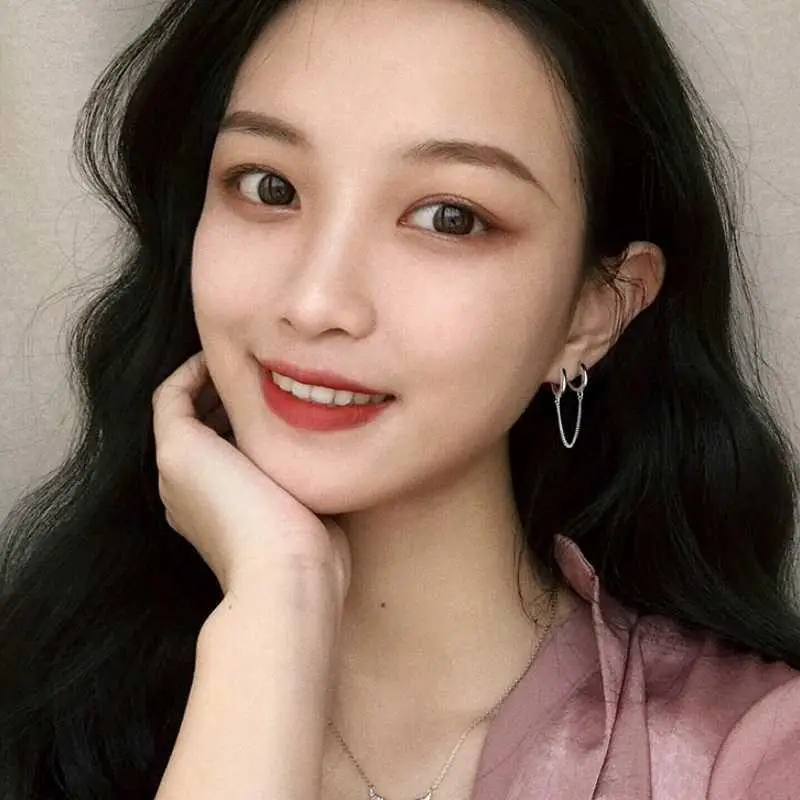 

1 Pcs Multi-pierced Ear Chain One-piece Double Earrings for Women New Trend Earrings Girls Cold Street Chain Single Earrings