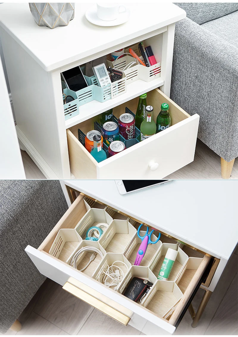 Ящики для домашнего хранения разделитель в клетку 12 ячеек органайзер домашней