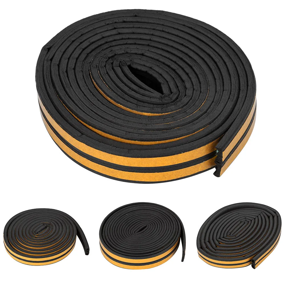 Самоклеящаяся лента для уплотнения окон и дверей 5 м тип D/E/P/I пенопластовая