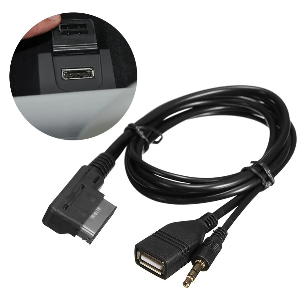 3 5 мм AUX аудио кабель музыка MDI AMI MMI интерфейс USB + зарядное устройство для Audi A6L A8L Q7
