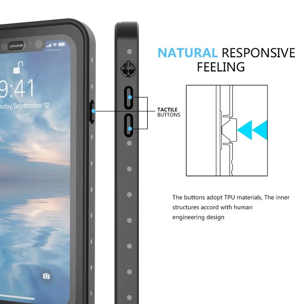 IP68 Водонепроницаемый чехол для телефона iphone 11 Pro Max полная защита плавательный