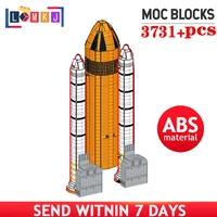 space shuttle discovery booster bricks high tech space exploration rocket building blocks kids toys gift diy simulation ratio