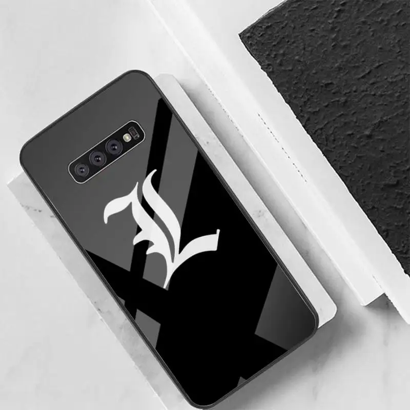 

rem and misa death note anime Phone Case For Galaxy Tempered Glass Cases Apply To S10 S9 S8 S7 S6edge Plus TPU Cover