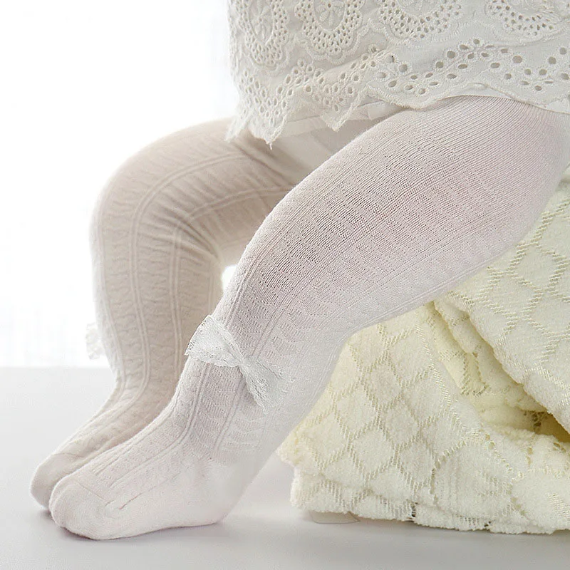 0-1Y style 4 white Колготки для маленьких девочек; кружевные детские чулки принцессы для новорожденных; колготки; Вязаные изделия для младенцев; чулки для девочек; детские колготки; Collant - Цвет: 0-1Y style 4 white