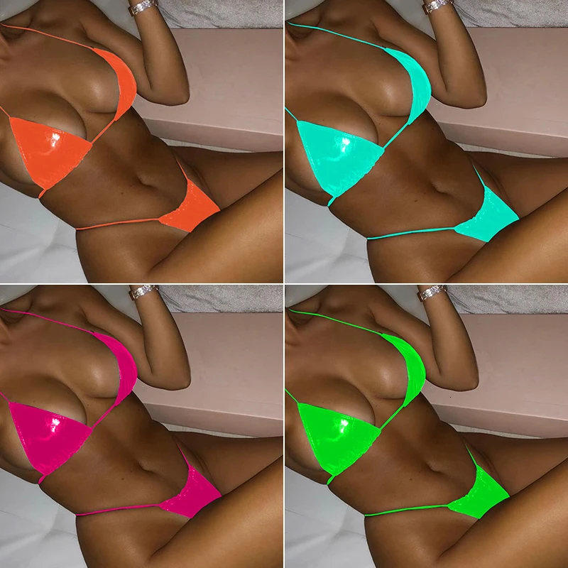 Бандажный купальник сексуальный раздельный экстремальный микро-бикини 2020