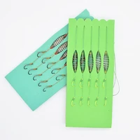 5pcspack double fish hook barbed iseni feed bait luya goods carbon steel sharp hooks accessories sea for fishing fishery tackle
