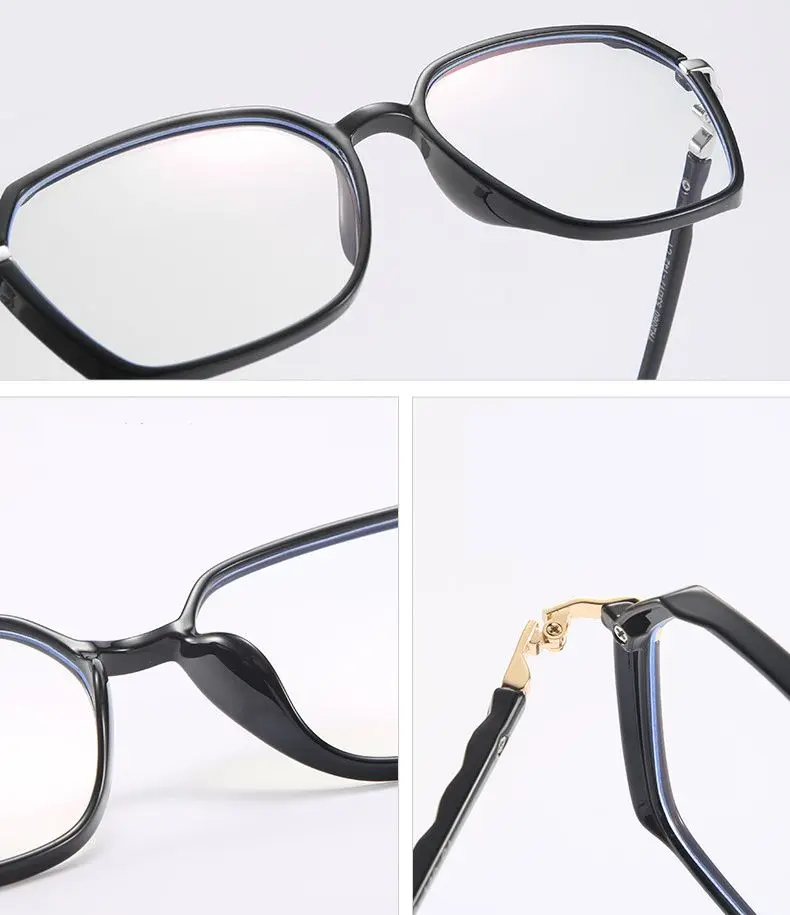 Винтажная оправа для очков женщин многоугольная в стиле ретро мужские очки