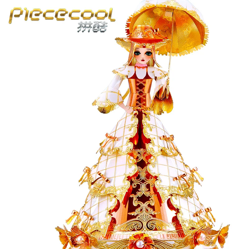 Металлический 3D пазл Piececool музыкальная шкатулка принцессы Jas наборы моделей