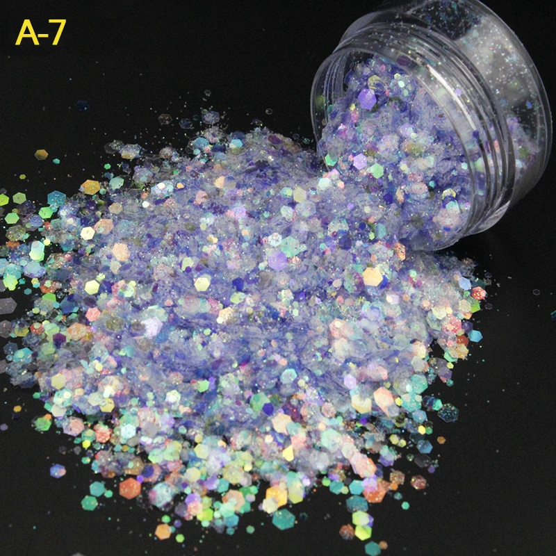 

Голографические Блестки для дизайна ногтей, 500 г
