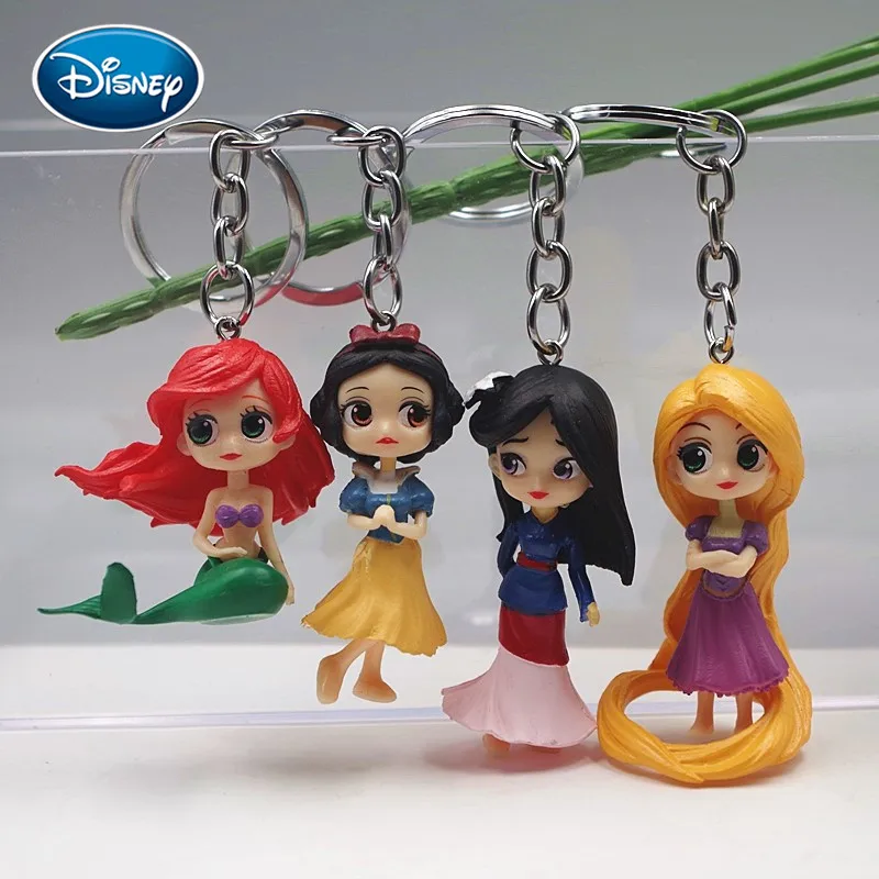 Disney 4 шт. комплект наряда принцессы игрушка кукла брелок мини пластик Маленькая