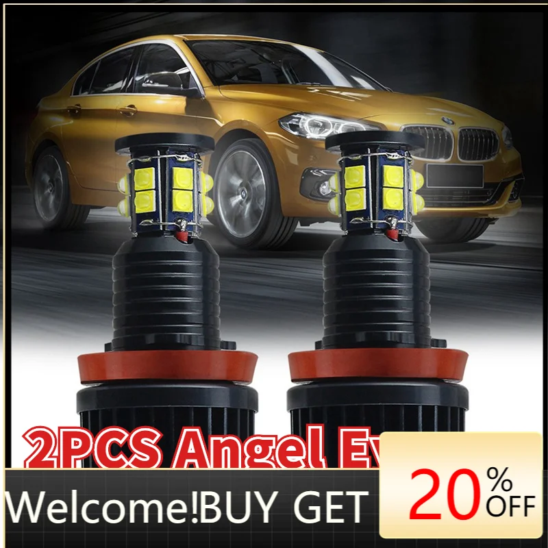 

Яркие белые светодиодные лампы «ангельские глазки», 120 Вт, 6000 К, 2 шт., для BMW F01, F02, F03, F04, E83, E71, E89, X3, X5, X6, Z4, 740i, 750i
