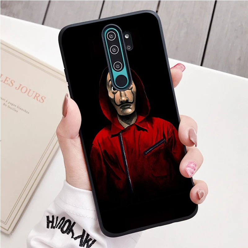 La casa de papel Money Heist black Silicone Phone Case For Redmi note 9 8 7 Pro S 8T 7A Cover | Мобильные телефоны и