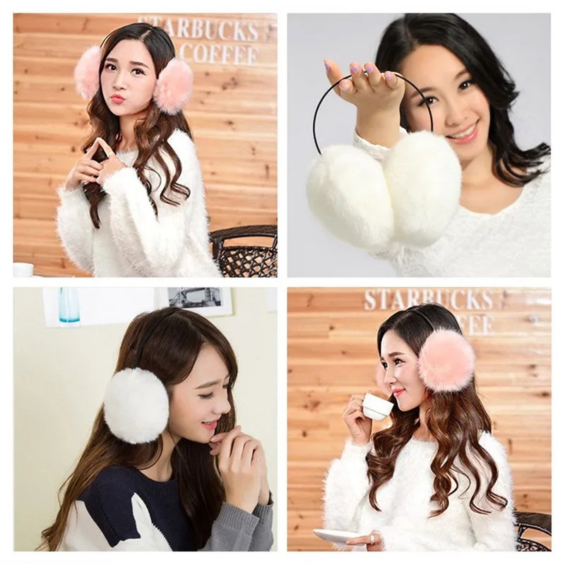 Женские зимние милые теплые мягкие наушники современные модные многоцветные |