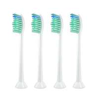 replacement for philips small feather 4pcs toothbrush heads sonic electric tooth brush dupont bristle nozzle clean floss gift