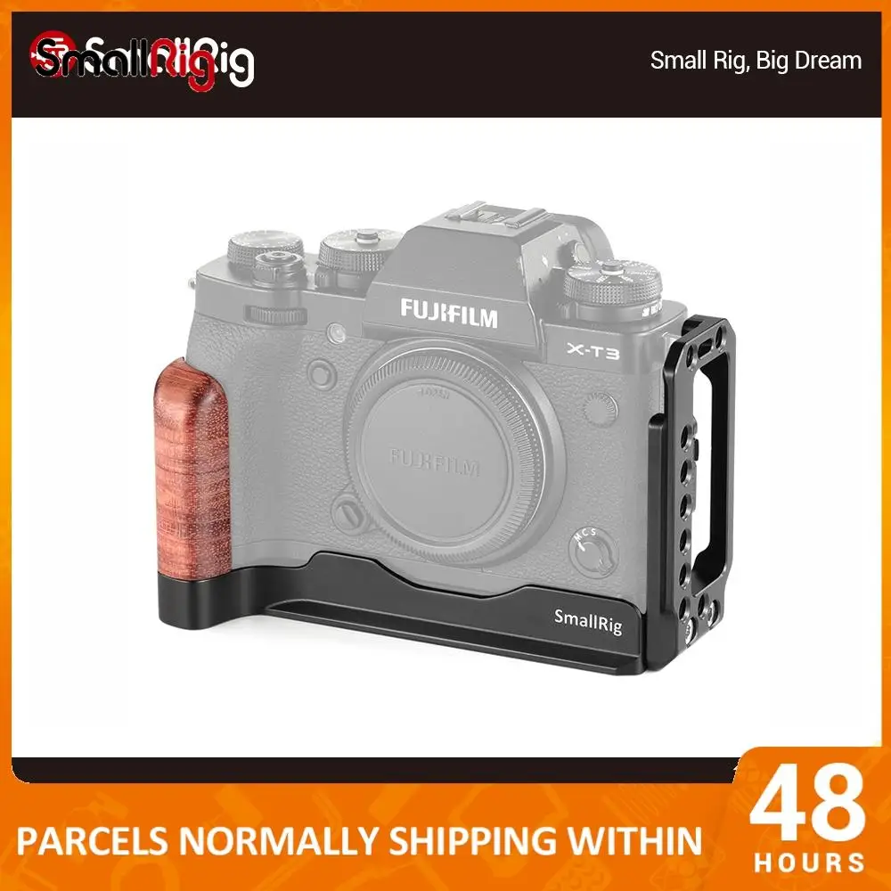 L кронштейн SmallRig для Fujifilm БЫСТРОРАЗЪЕМНАЯ пластина с деревянной ручкой +