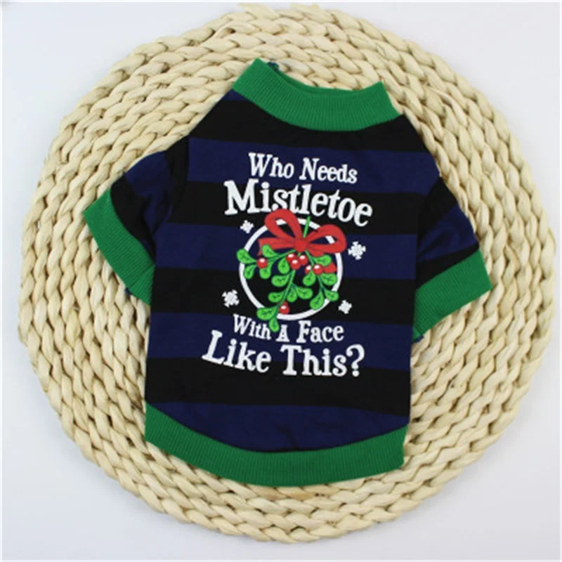 Весенне-Летняя Одежда для питомцев хлопковая окрашенная пряжа одежда собак с