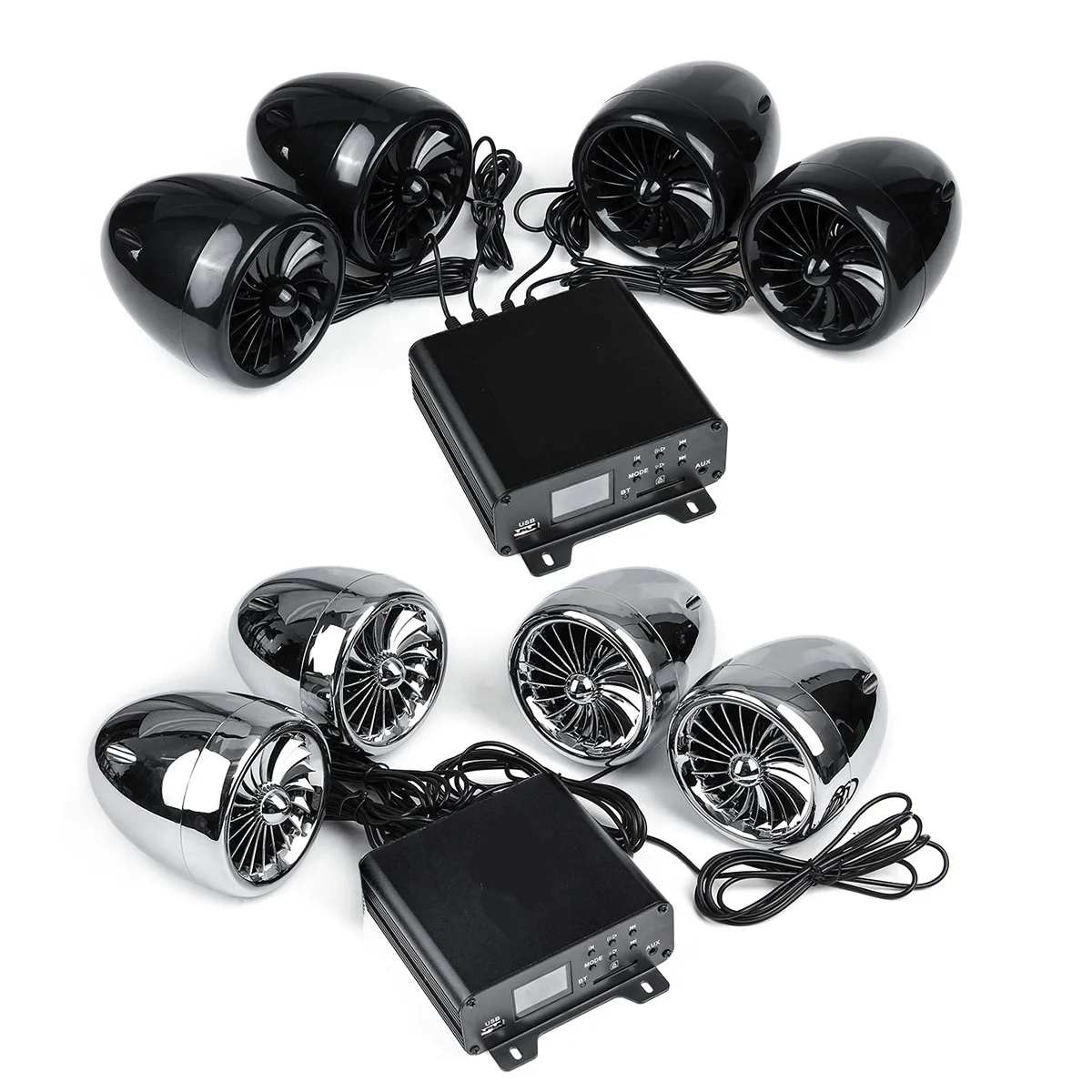 1000 Вт аудио ATV UTV Музыка MP3 4-канальный усилитель колонки Bluetooth AUX FM радио SD карта USB