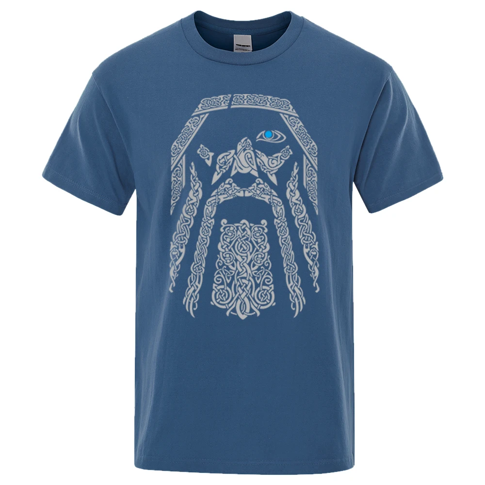 Мужские футболки Викинги один мужские летние брендовые для девочек топы с