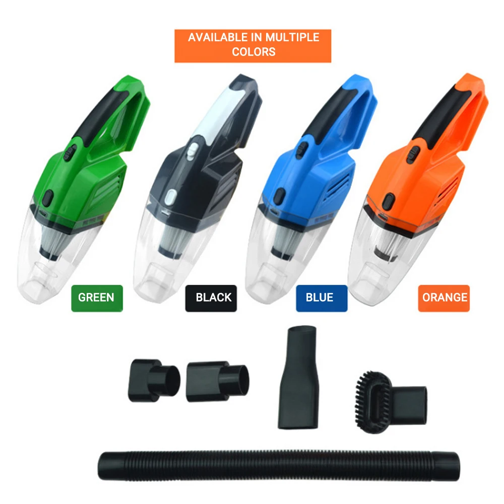 

12V 120W Car Vacuum Cleaner for Car Auto Handheld Wet And Dry Dual Use 5 Meters Connector Cable with LED Light Multi Dust Hot