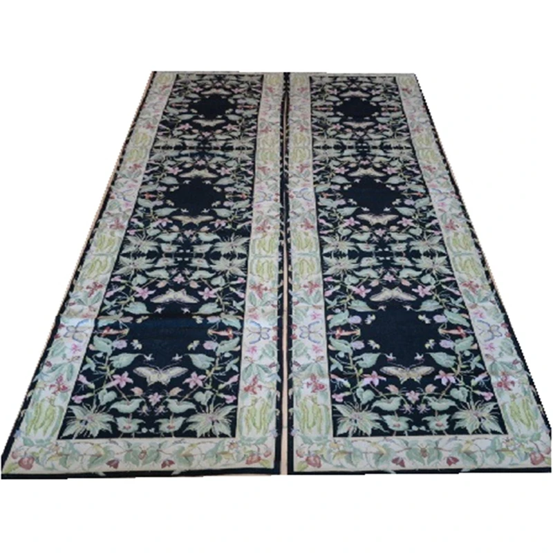 Сшитое вручную цветочное Needled одеяло античный китайский ручной работы шерстяной