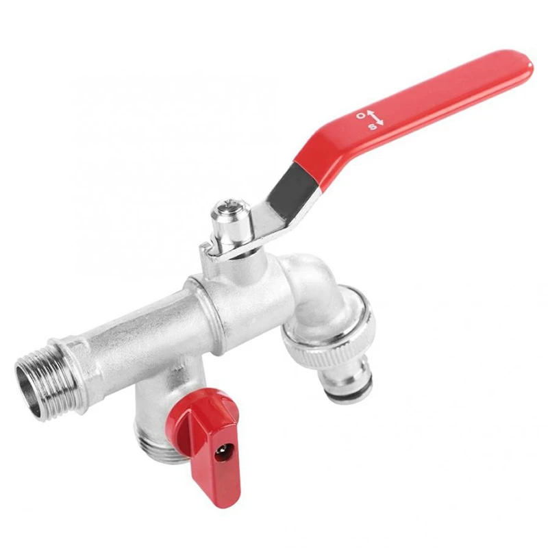 Латунный смеситель с двойным клапаном 90 градусов 1/2 дюйма|Запчасти для