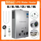 Водонагреватель LPG 6л8л10л12л16Л18л 36кВт, газовый водонагреватель из нержавеющей стали, пропан по запросу, для кемпинга