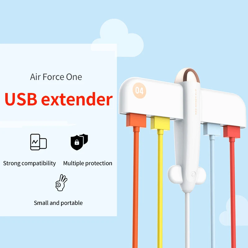 

xiaomi 3Life Air Force One 4USB Splitter 5V Data Hub Safe And Stable Diffuser Data transmission & charging function USB extender