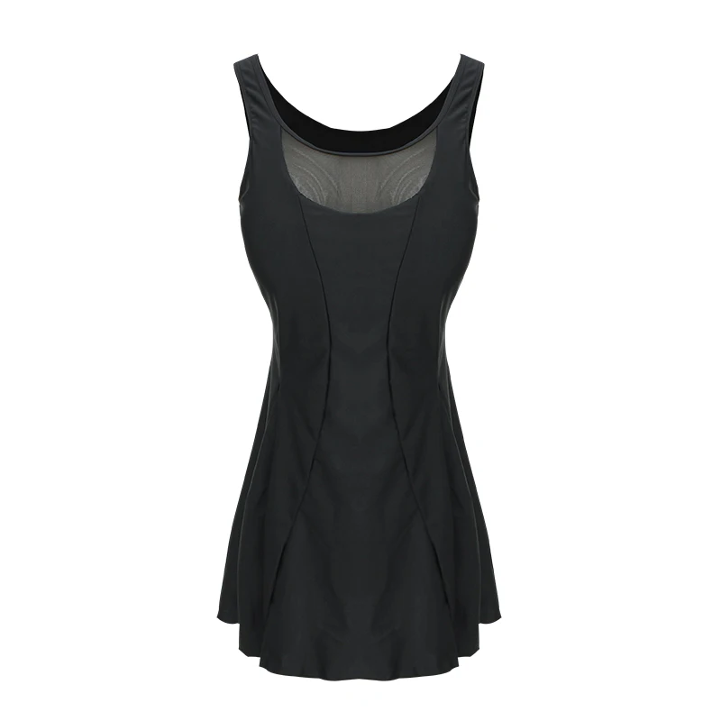 Женский слитный купальник с юбкой большой пляжный эффектом пуш ап лето 2019