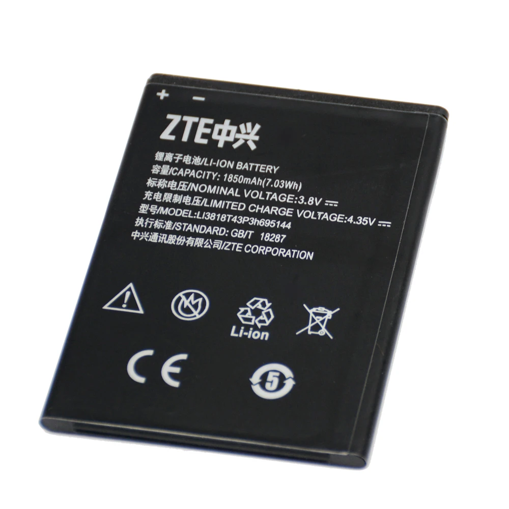 Оригинальный аккумулятор LI3818T43P3h695144 для zte V830w Kis 3 Max Blade G Lux 1850 мАч Подлинный