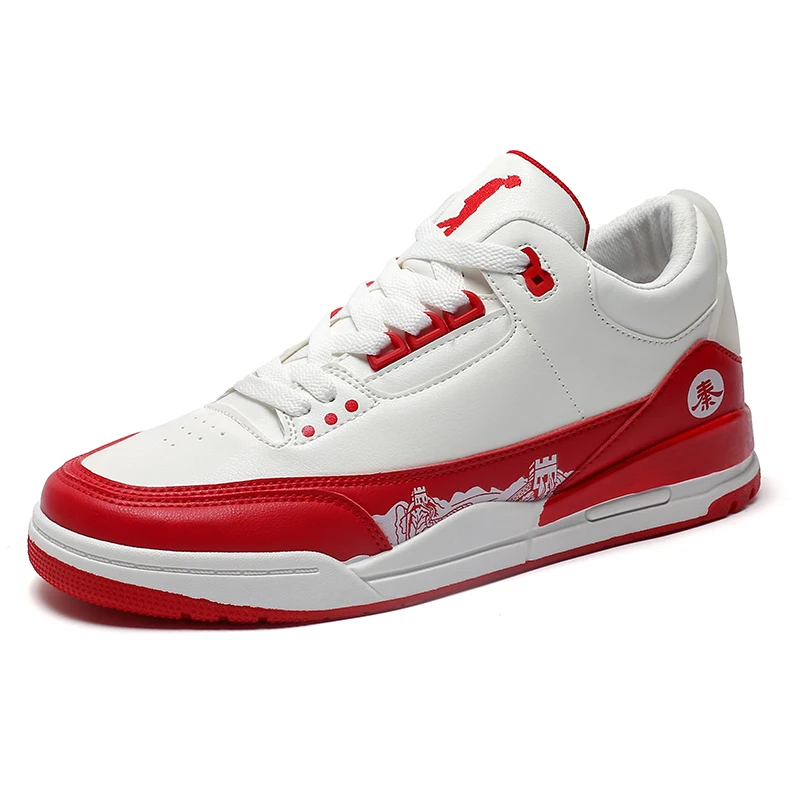 

Man Spring Autumn Running Shoes Male Quality Sports Board Shoes Red Comfortable Sneakers Walking Jogging Gym Ankle Boot