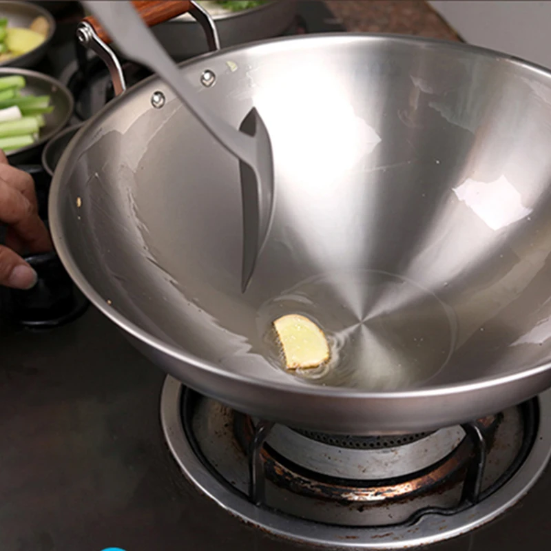 

Keith Titanium 3.5L Wok Frying Pan Kitchen Accessories Outdoor Camping Pot Non-coated Pot Induction Wok Home Healthy Ti8124