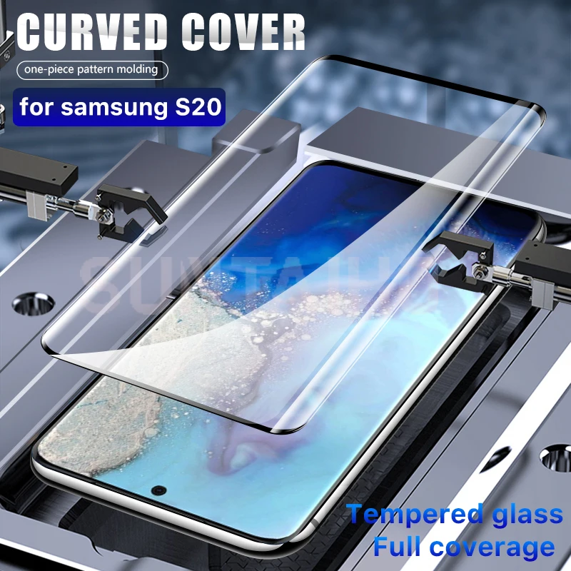 Защитное стекло закаленное 3D для Samsung Galaxy S20/S10 Plus/S20e/Note 10/9/S8/S9/S10|Защитные стёкла и