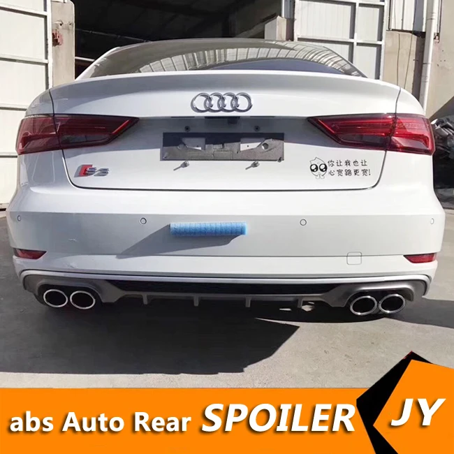 Задний спойлер для Audi A3 S3 2017-2019 задний PT ABS диффузор переднего бампера | Автомобили