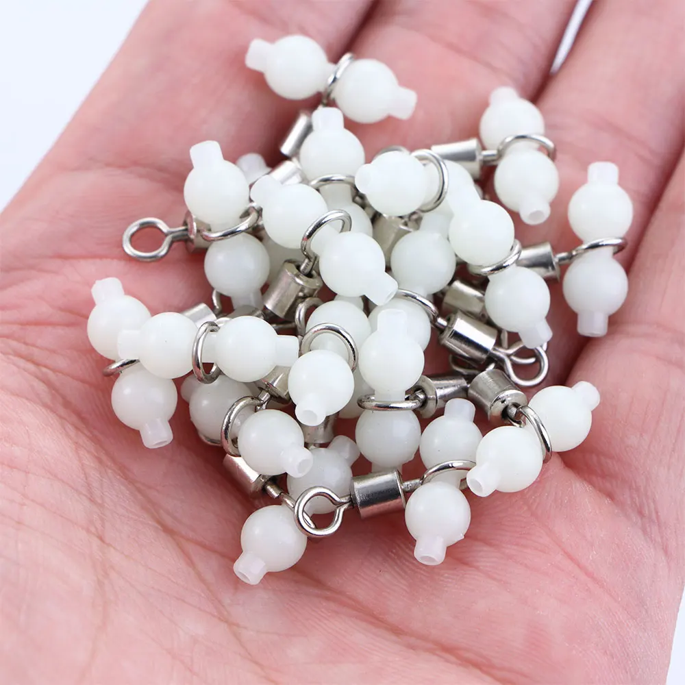 20-дневные светящиеся рыболовные Вертлюги, Вертлюги для качения, аксессуары для морской рыбалки, снасти, соединители, Вертлюги для качения, 3-...