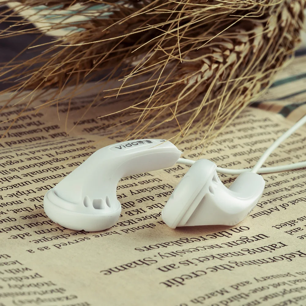 WOOEASY DIY VIDO наушник динамический бас с плоской головкой HIFI в ухо наушник белый черный
