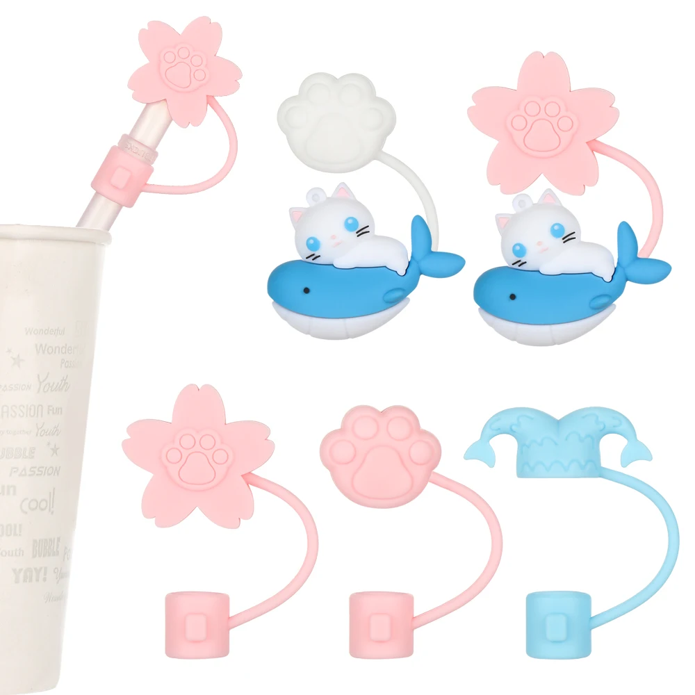 1 шт. креативная Милая силиконовая соломенная заглушка Высококачественная