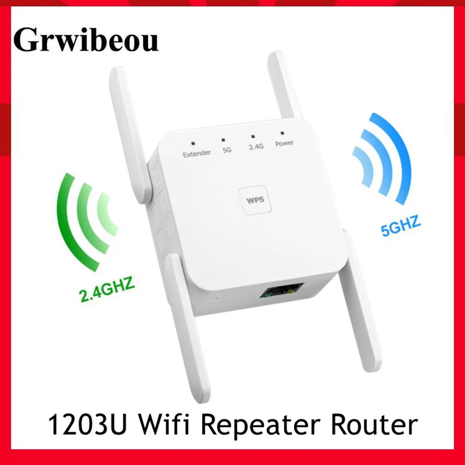 

Усилитель сигнала сети Grwibeou 1203U, 2,4 ГГц/5 ГГц, 1200 Мбит/с