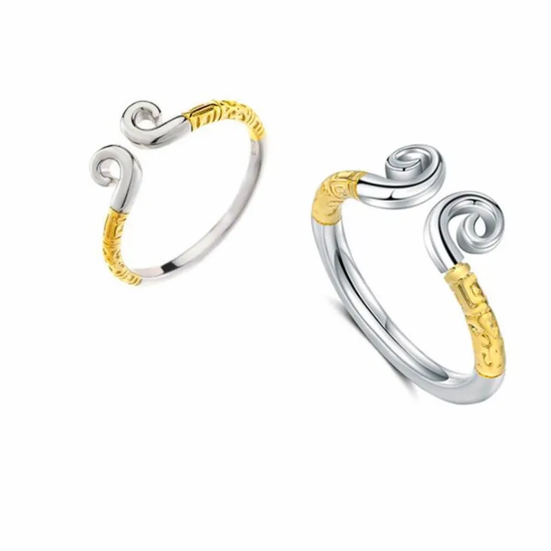 Новые модные оригинальные плотные кольца для влюбленных пар 10000 лет Wukong открытые