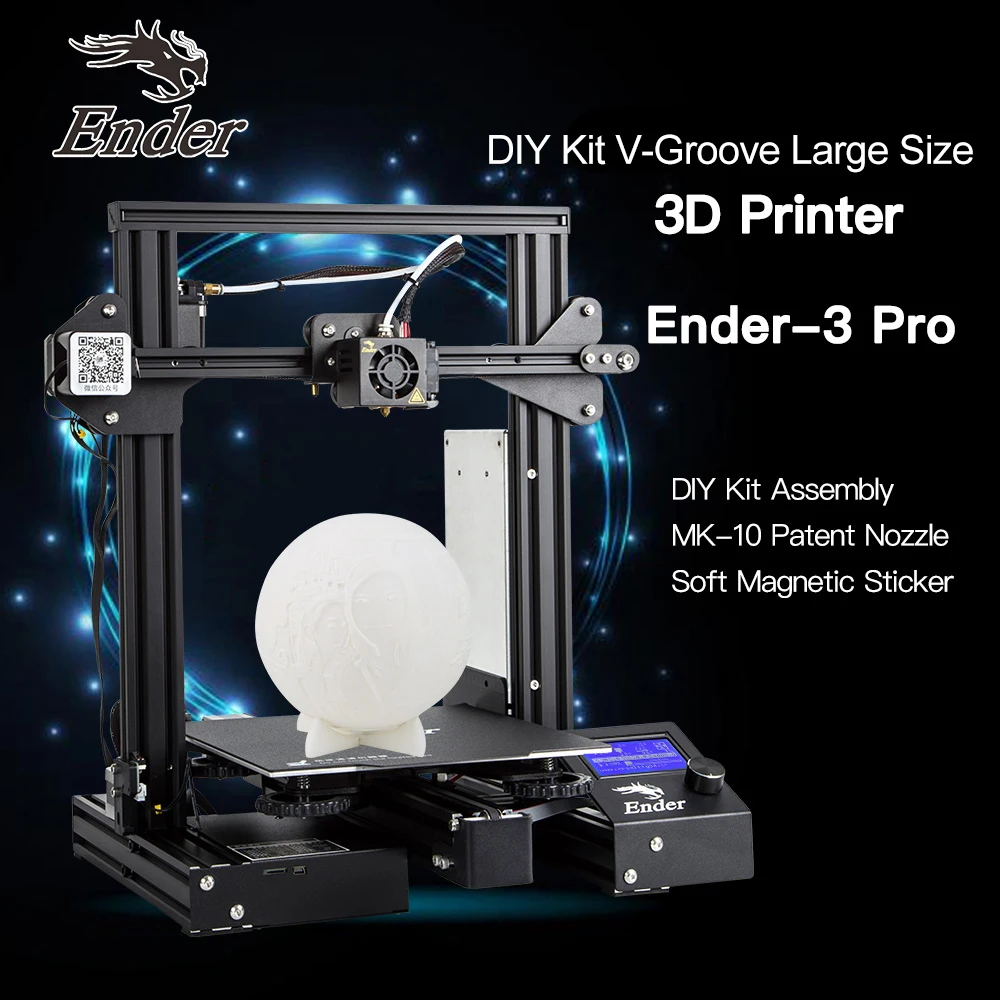 3D принтер Ender 3 Pro Модернизированная Магнитная сборная пластина возобновление