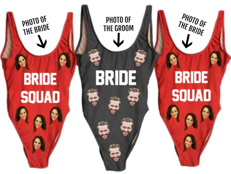 

Купальник для девичника, купальные костюмы для невесты, цельный уникальный купальник, фотографии невесты и жениха, 2021, индивидуальная пляжн...