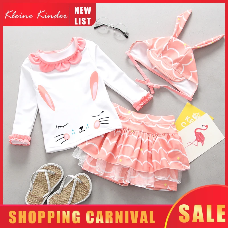 Купальник для девочек с длинным рукавом купальник 2020 защита от солнца