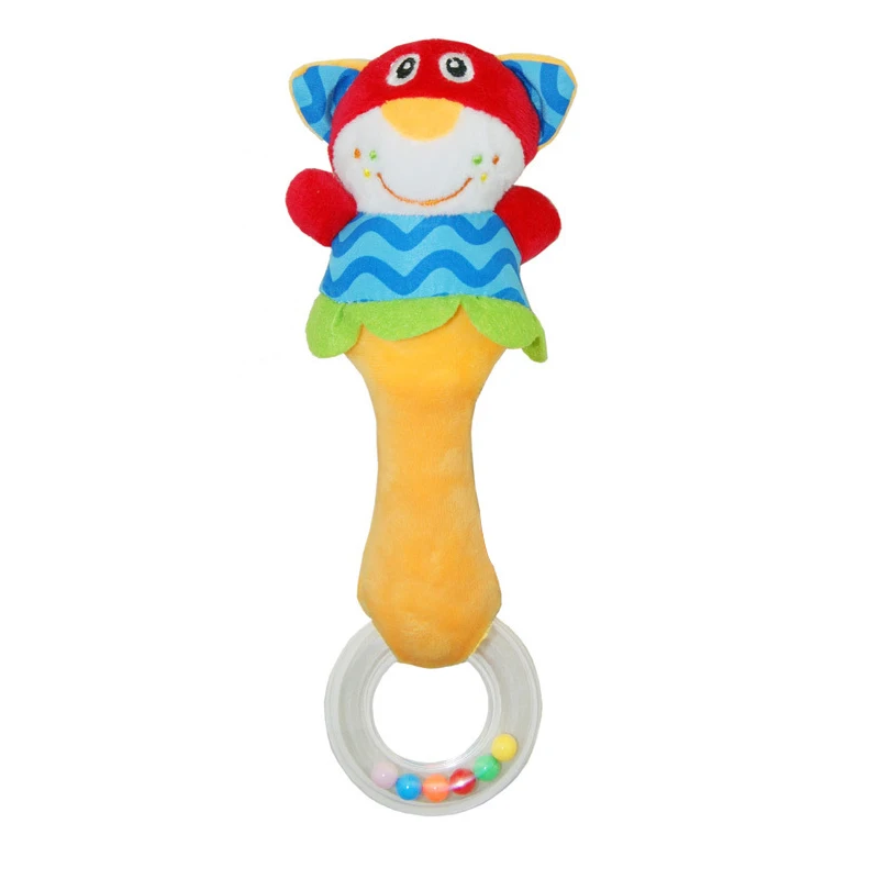 От 2 месяцев до 3 лет детские игрушки погремушки в виде милых животных плюшевая