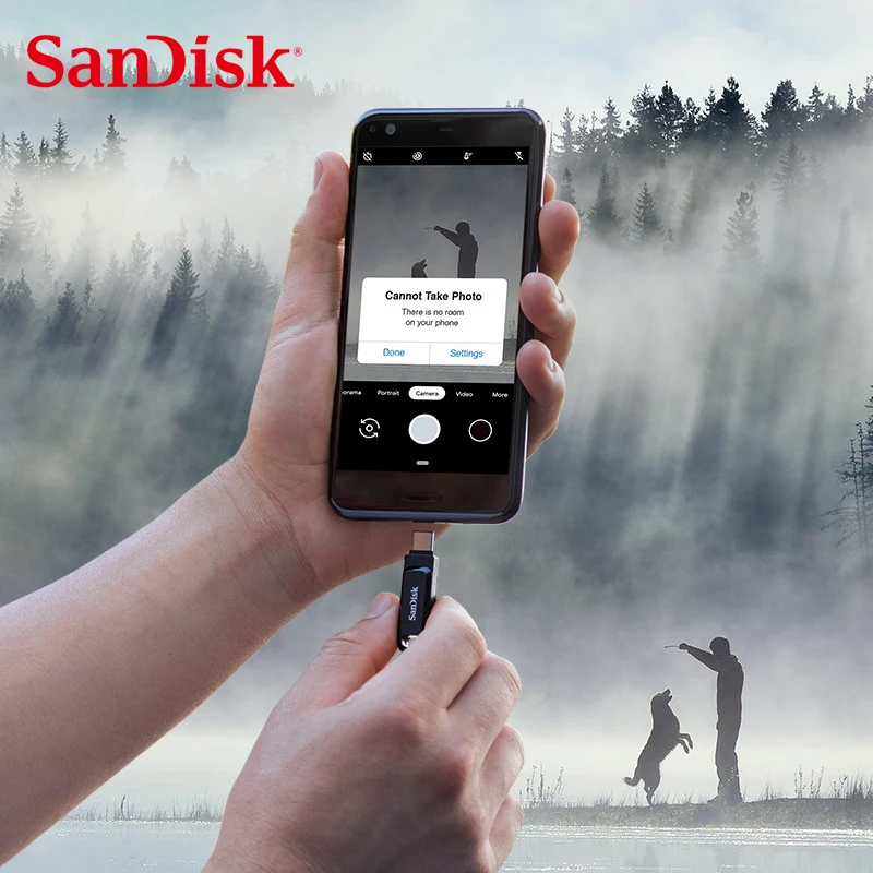 Sandisk USB флеш-накопитель SDDDC3 128 ГБ Type-C 64 Гб Ultra Dual OTG 32 Флешка USB3.1 ручка-накопитель для