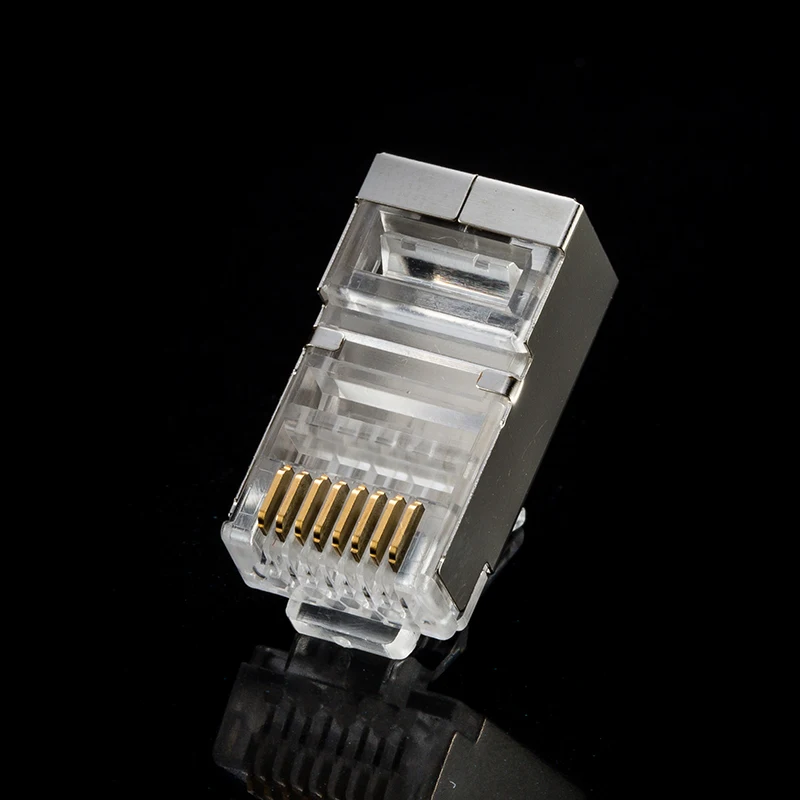 Модульные штекеры RJ45 8P8C экранированный разъем отверстия для штырьков 1 3 мм