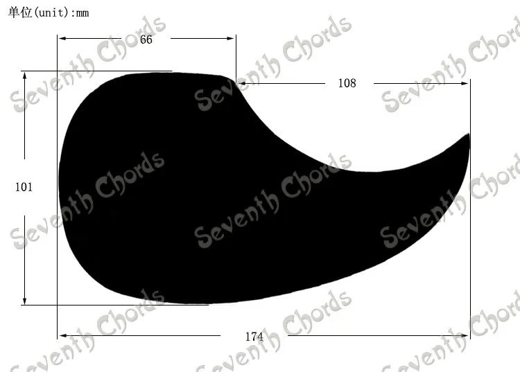 

10 Pcs Drop Shape 40 " 41 " Folk Acoustic Guitar Pickguard Pick Guard Anti-scratch Plate./Black & Red & Brown & White choose