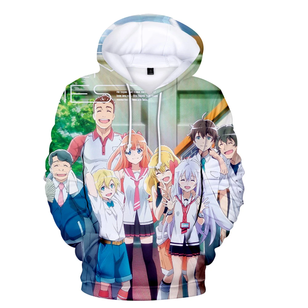 

Kawaii Boys girls kids Anime Clothes Plastic Memories Hoodie Manga Children Outwear Women Men Cartoon Autumn/Winter Sweatshirts